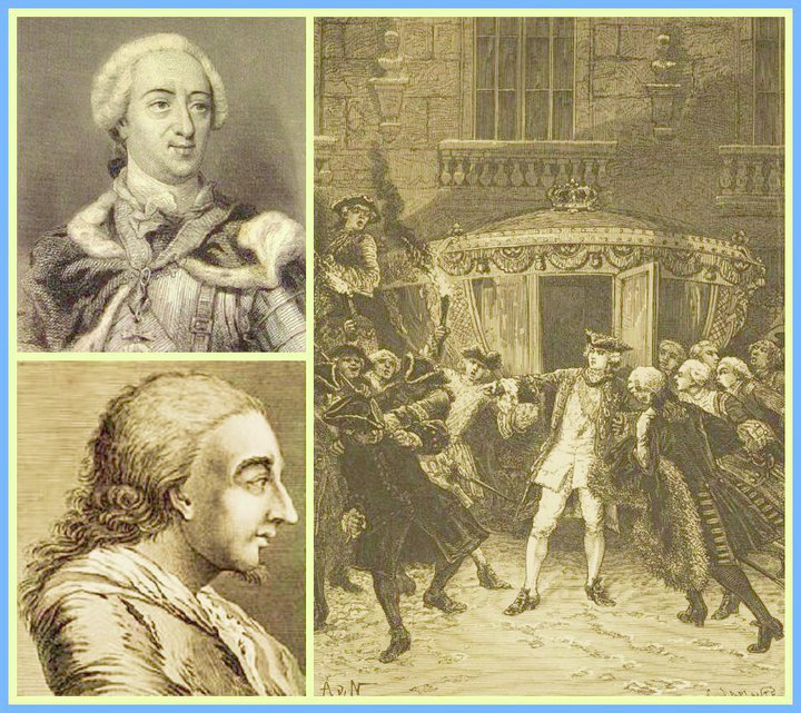 Zone de Texte: Attentat de Robert François Damiens sur Louis XV (5 janvier 1757)