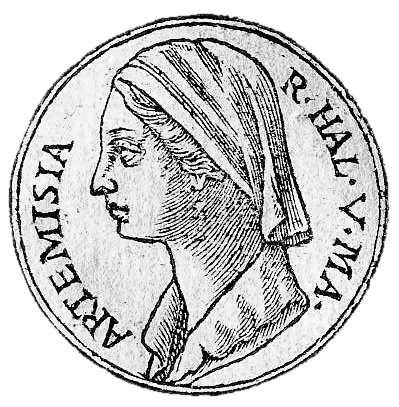 Zone de Texte: Artémise, reine d’Halicarnasse (484-460 av J.C environ), amirale