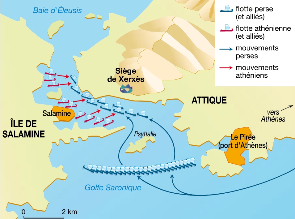 Zone de Texte: Bataille de Salamine, 480 av J.C