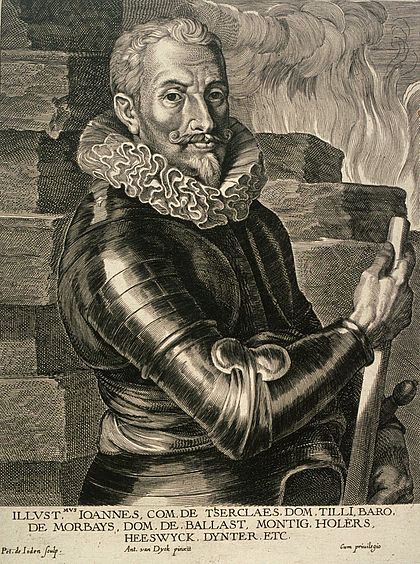 Zone de Texte: Jean t'Serclaes de Tilly (1559-1632), feldmaréchal bavarois