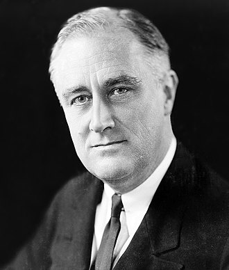 Zone de Texte: Franklin Delano Roosevelt (1982-1945), président des Etats-Unis (1933-1945)
