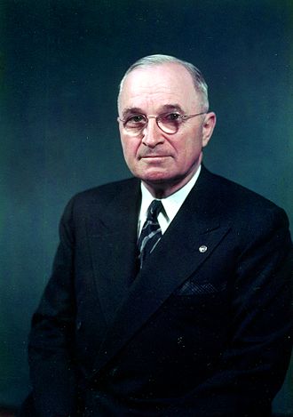 Zone de Texte: Harry S. Truman (1884-1972), président des Etats-Unis (1945-1953)