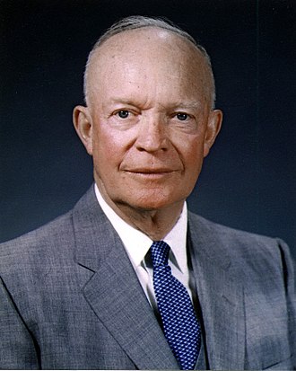 Zone de Texte: Dwight D. Eisenhower (1890-1969), président des Etats-Unis (1953-1961)